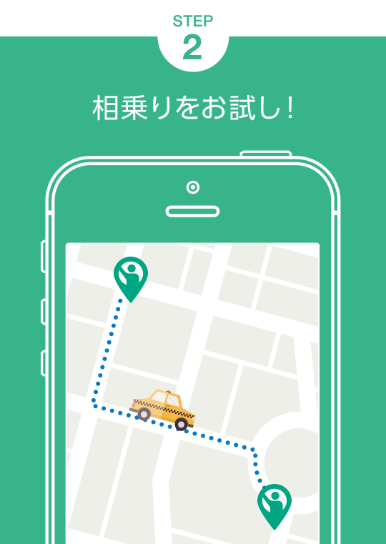 Step2 相乗りをお試し！