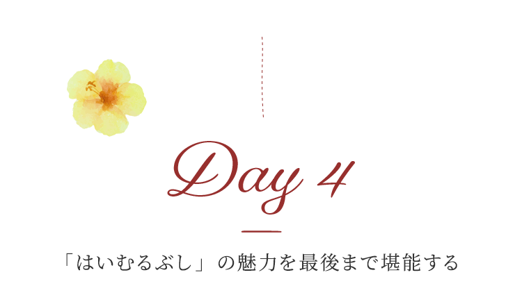 Day 4 「はいむるぶし」の魅力を最後まで堪能する