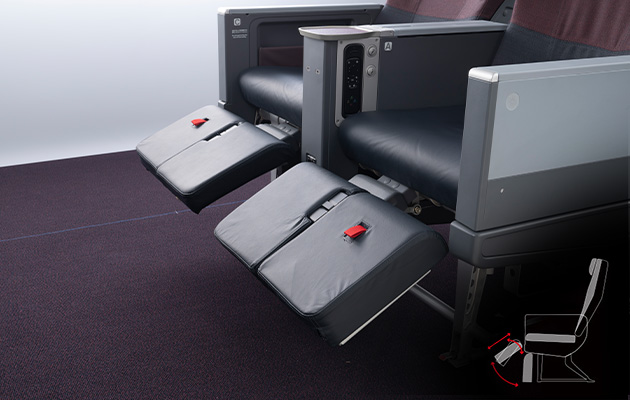 Redesigned leg rests to fit every passenger