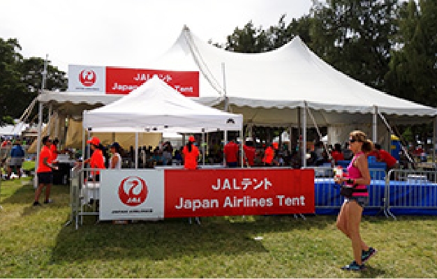 JALゴールテント開設！