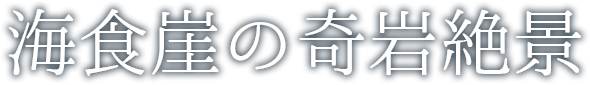 海食崖の奇岩絶景