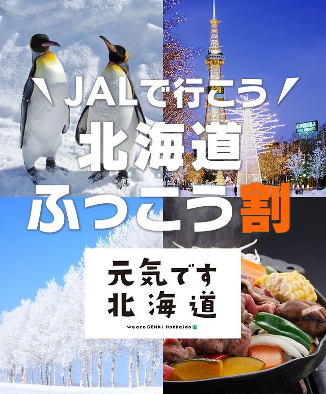 JALで行こう 北海道ふっこう割 元気です北海道 We are GENKI Hokkaido