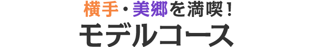 モデルコース 横手・美郷を満喫！